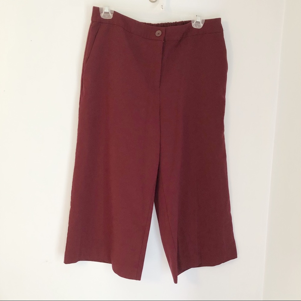 Susan Graver Chelsea Stretch Gaucho Pants size 8